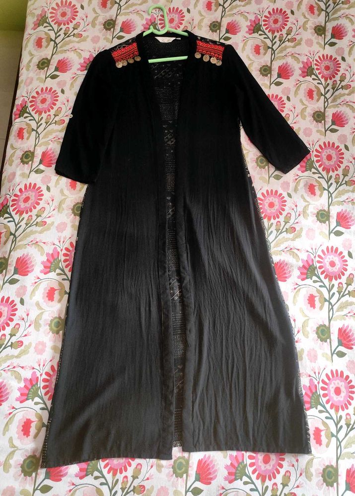 Printed Ethnic Longline Shrug 💢