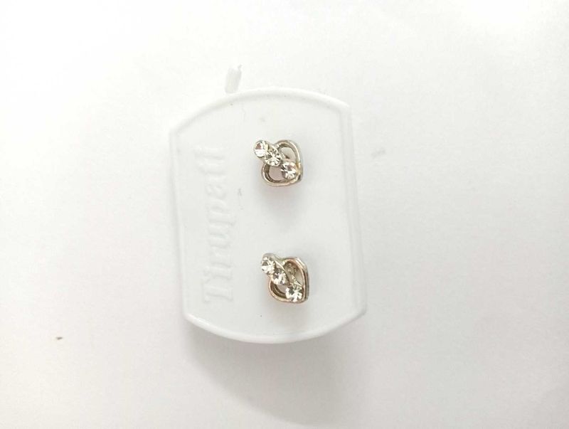 Tiropett Stud Earrings with Rhinestones