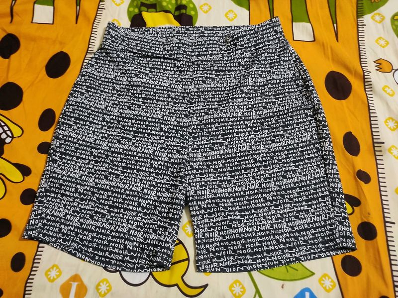 Dark Grey Typography Shorts