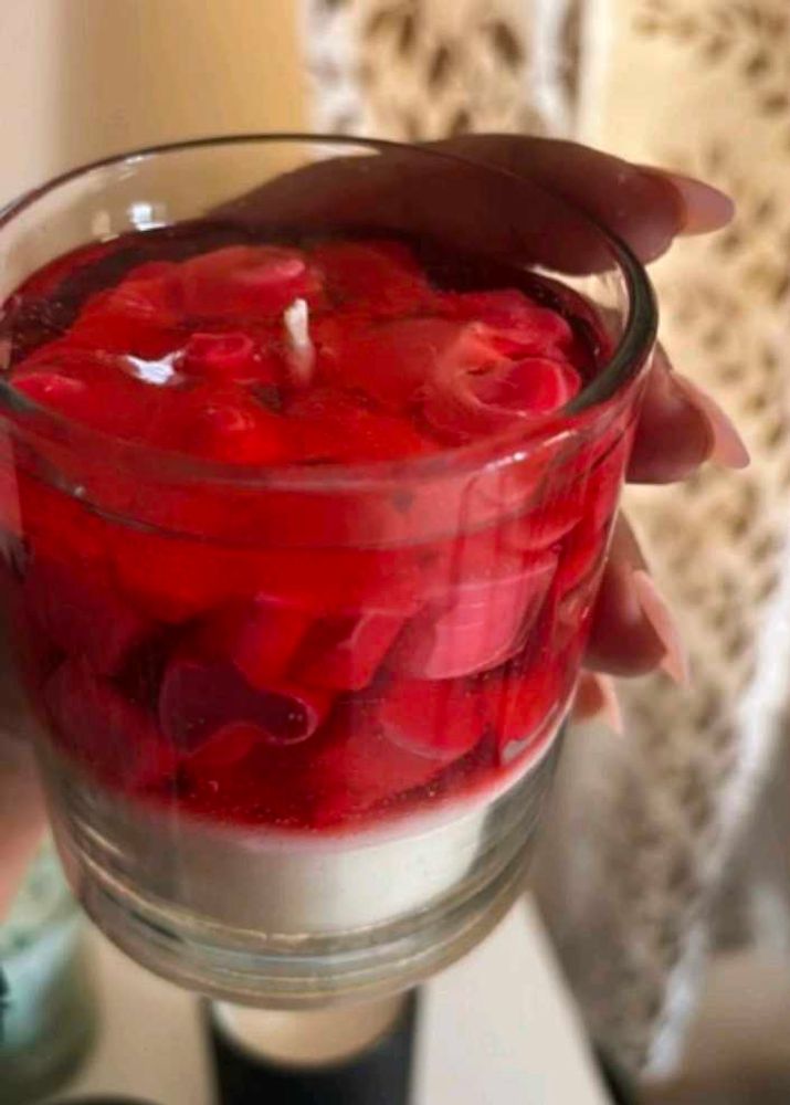 Cute Little Heard Shape Jelly Candle