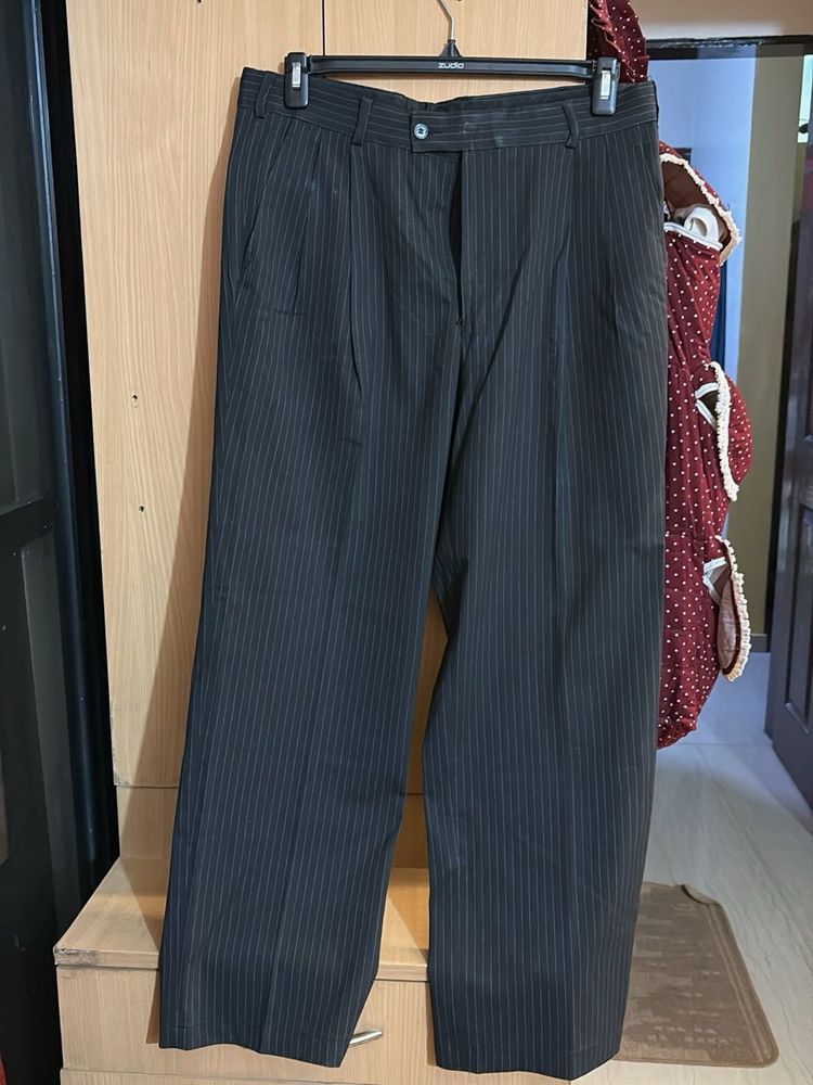 Striped Black Pants