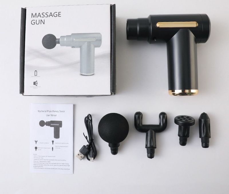 Massage Gun - Black &amp; Gold