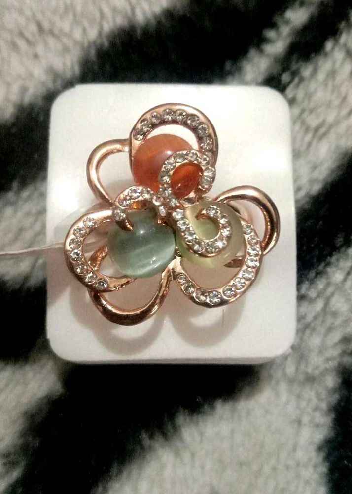 Rose Gold Flower Ring