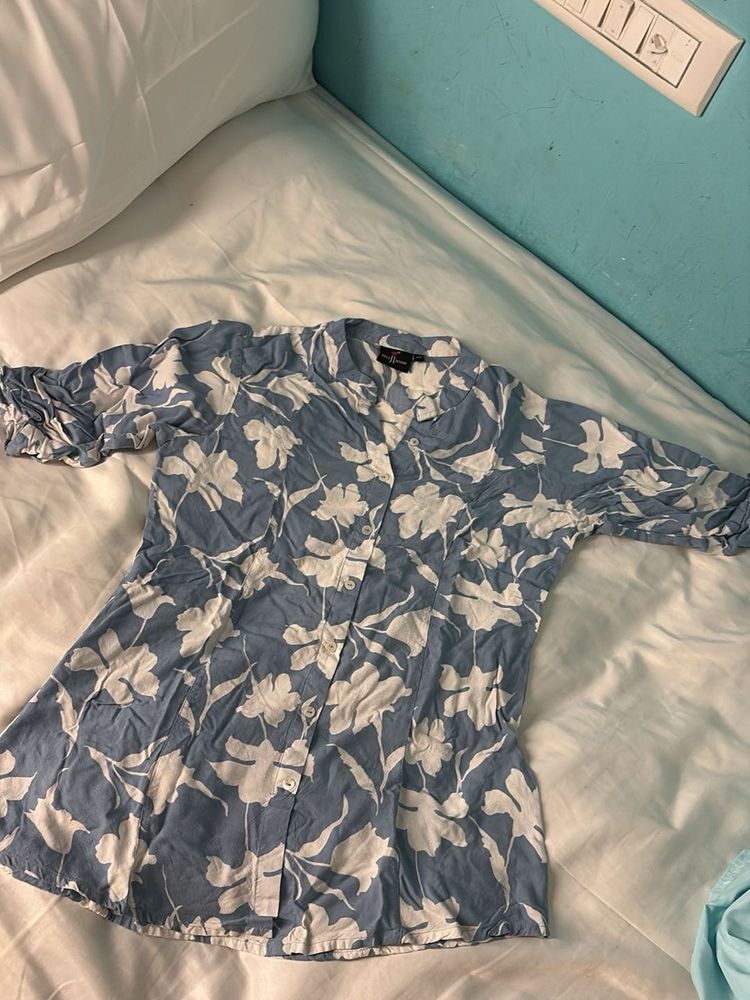 Floral Button-Down Top