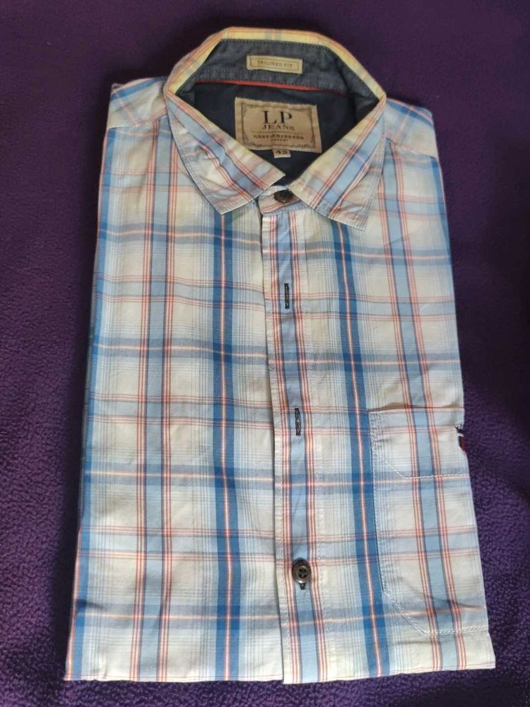 Louis Philippe Checkered Casual Shirt