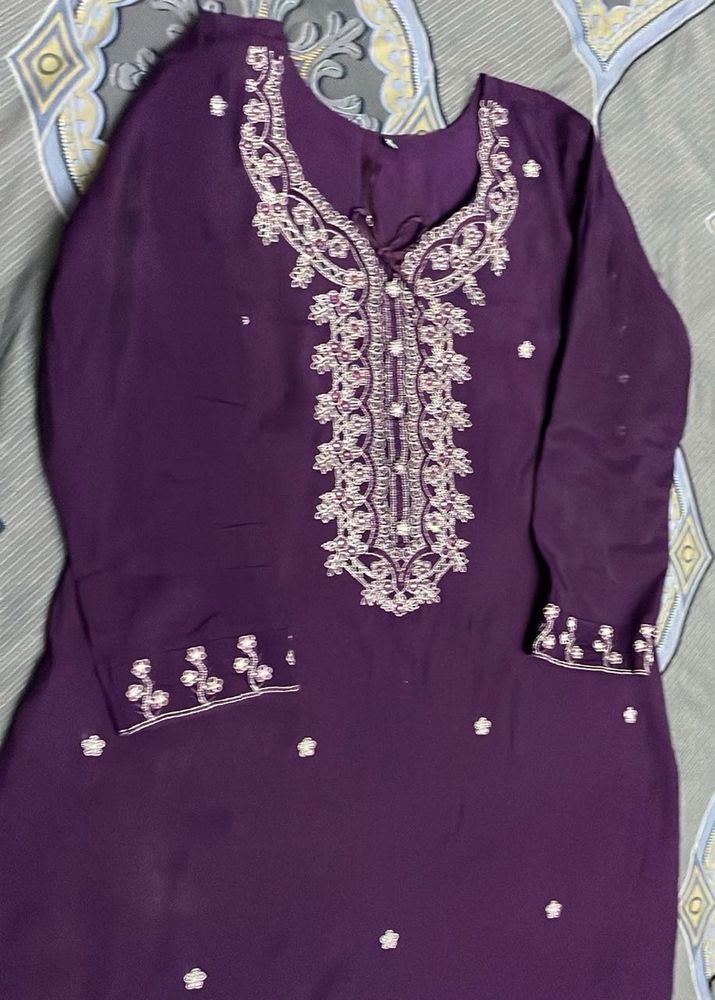 Elegant Purple Kurta