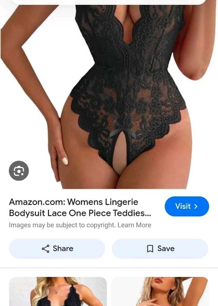 Black Lace Bodysuit Lingerie