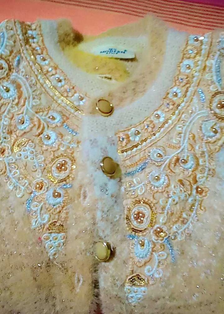 Embroidered Knit Cardigan