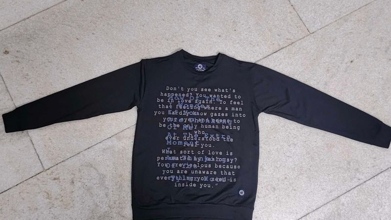 Quote Print Long Sleeve Tee