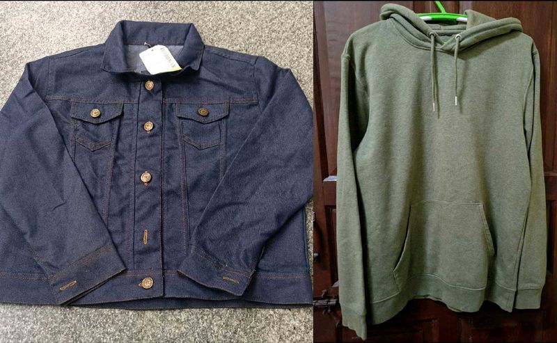 H&amp;M hoodie and Denim jacket combo
