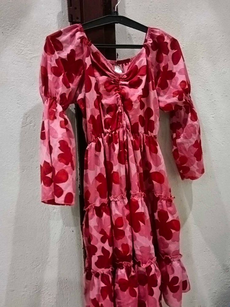 A Red Midi Dress For Women