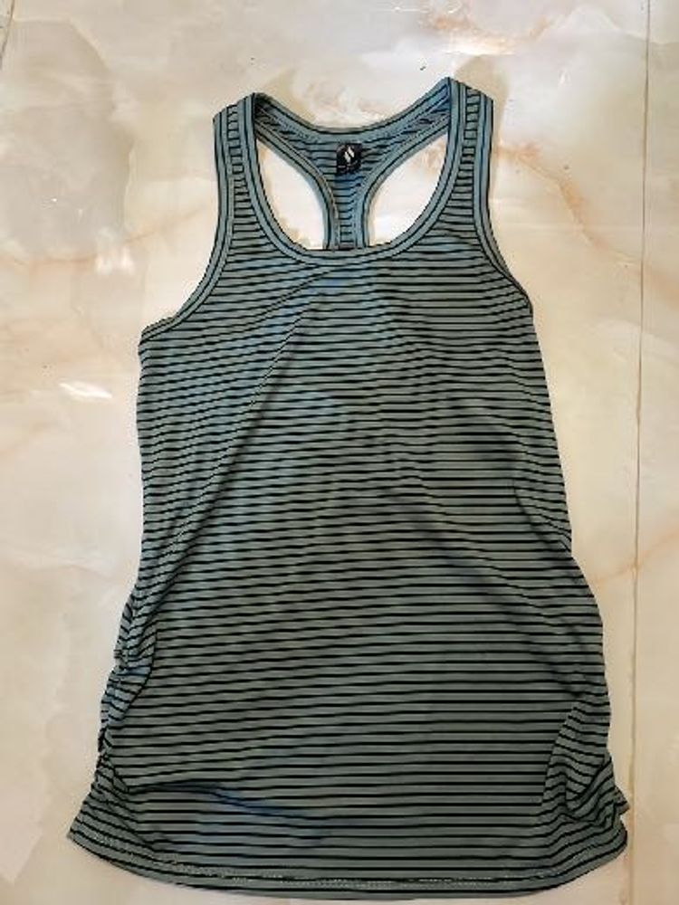 Striped Workout Tank Top