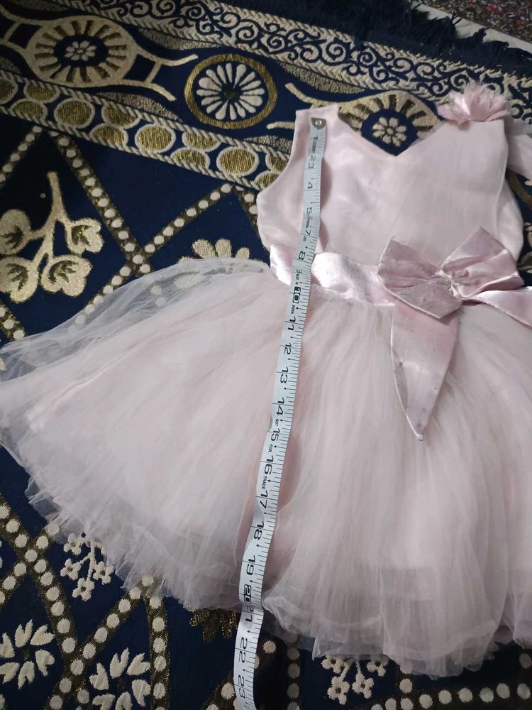 Pink Tulle Flower Girl Dress
