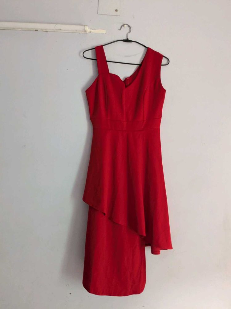 Red Sleeveless Dress