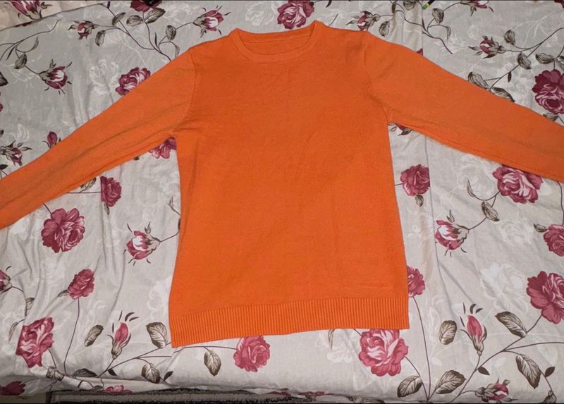 Orange Pullover Sweater