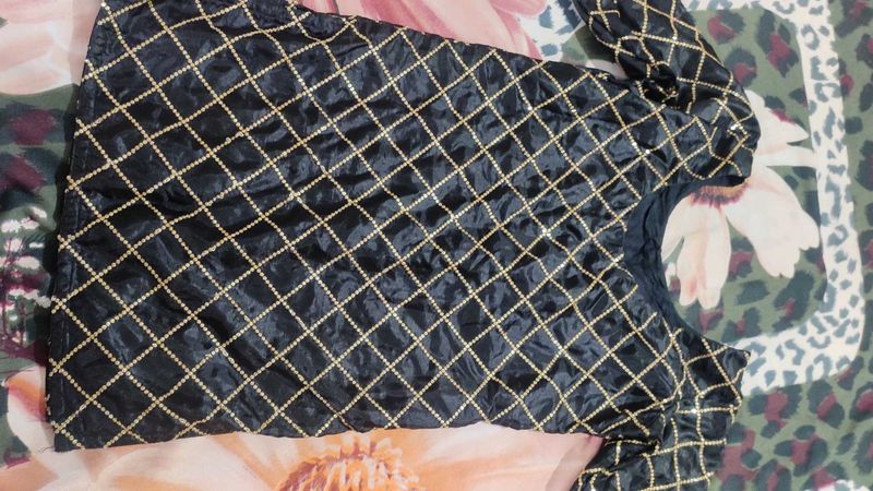 Short Designer Black Kurti 🖤✨