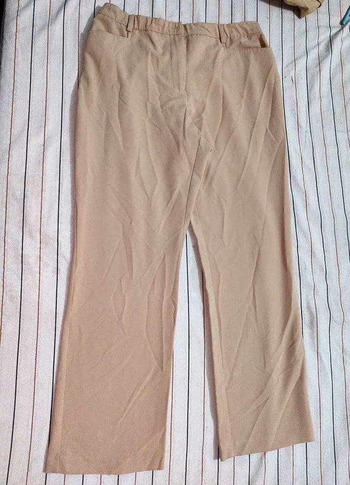 Cream Formal Pant Nude Color
