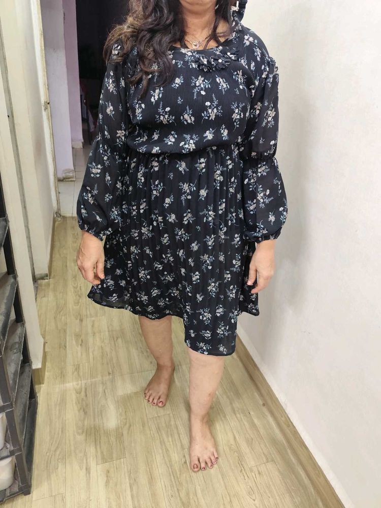Floral Print Midi Dress