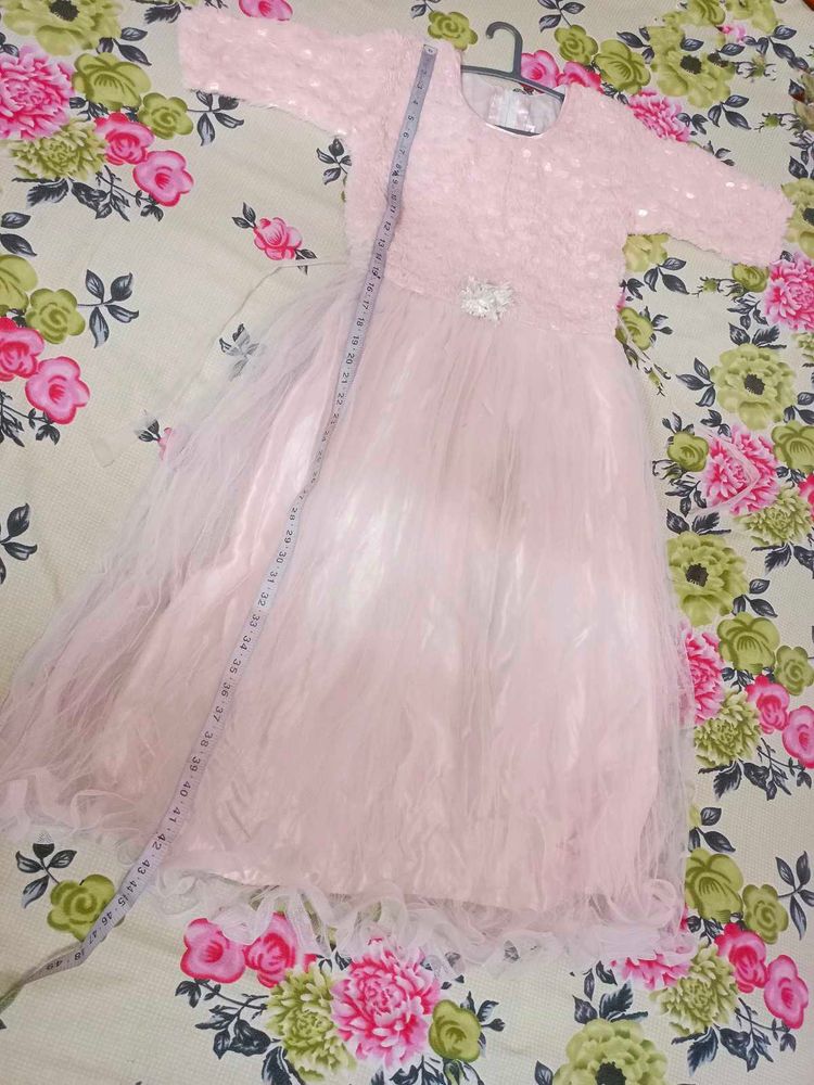 Girls Pink Party Dress