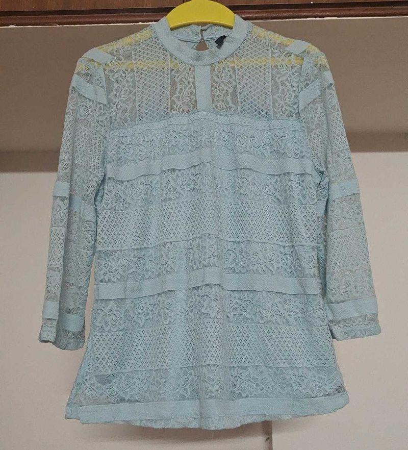 Beautiful Pastel Lace Top