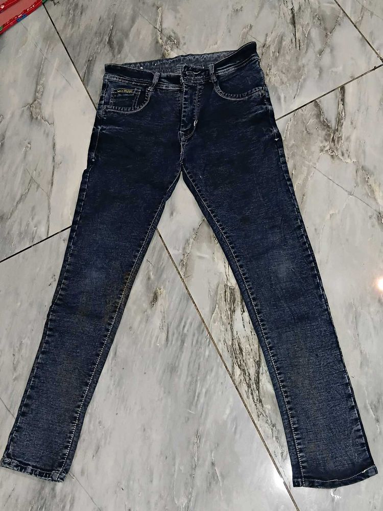 Stylish Dark Blue Denim Jeans