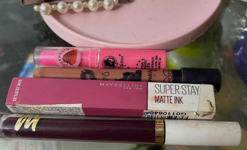4 ITEMS LIPSTICK | Maybelline, My Glam, Etc