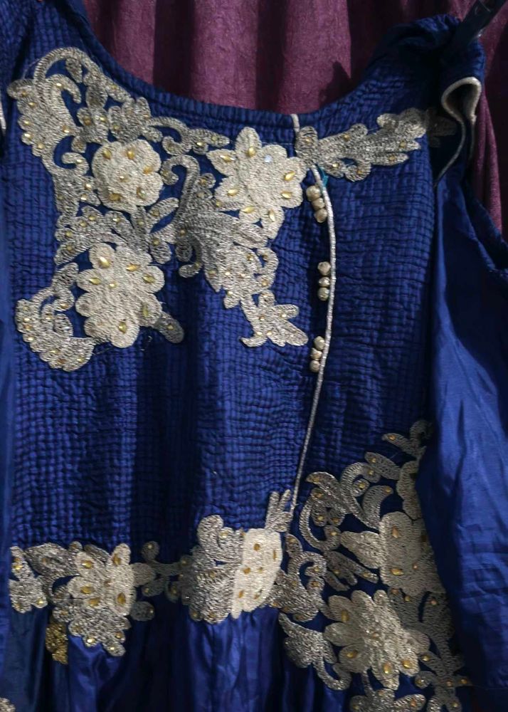 Embroidered Blue Kurta