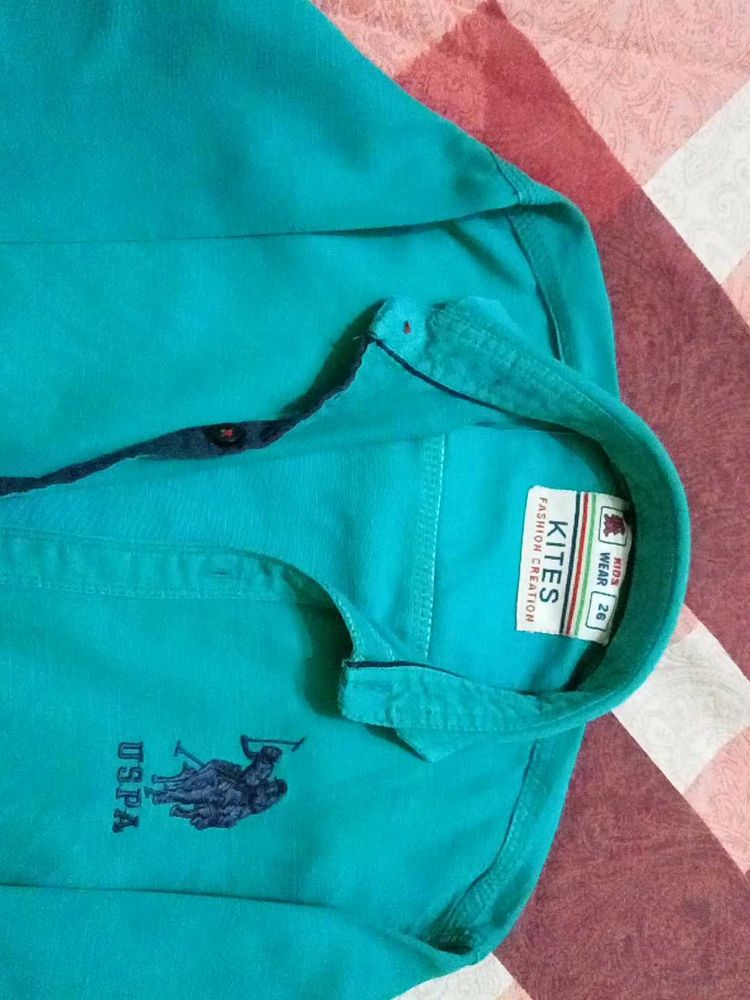 Boys' Kites Green Polo Shirt