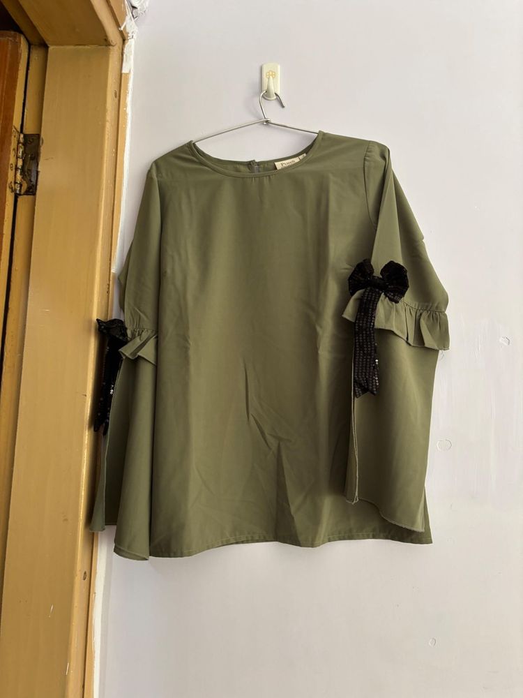Olive Green Top