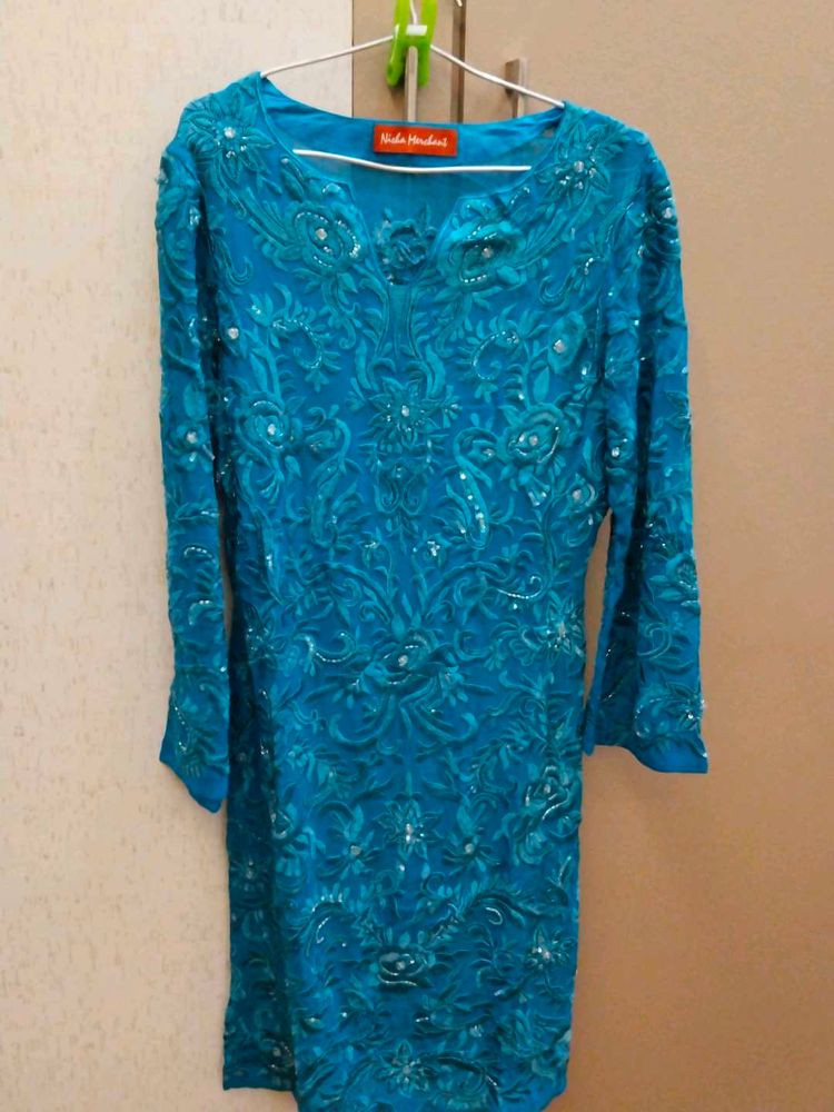 Elegant Embroidered Kurta Set (4 piece)