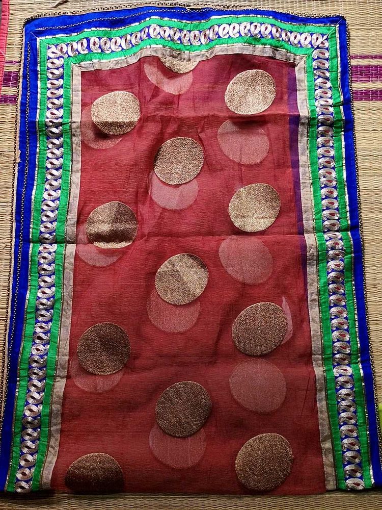 Elegant Maroon Saree