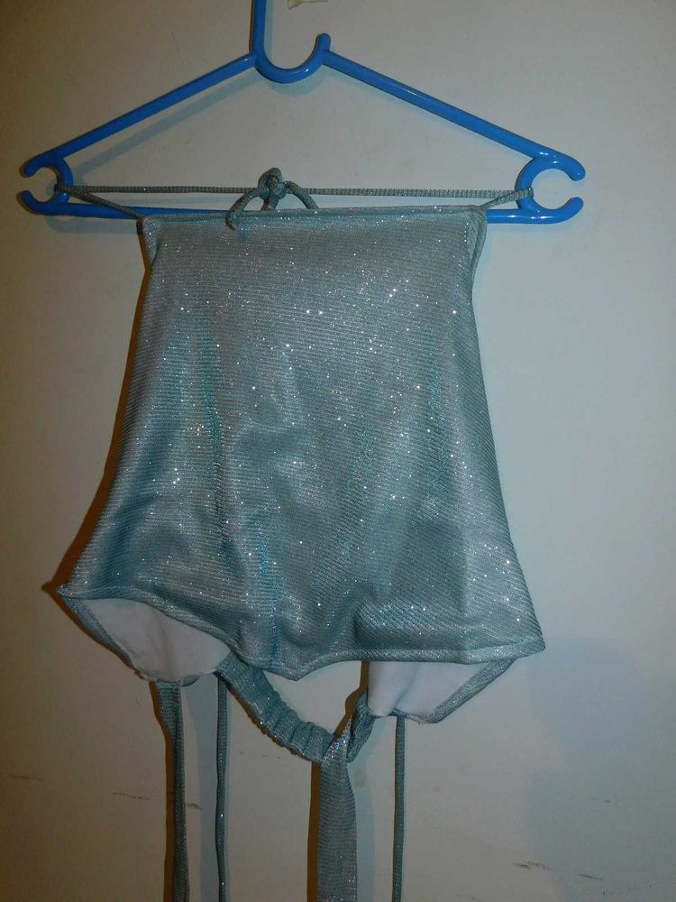 Shiny Scarf Top