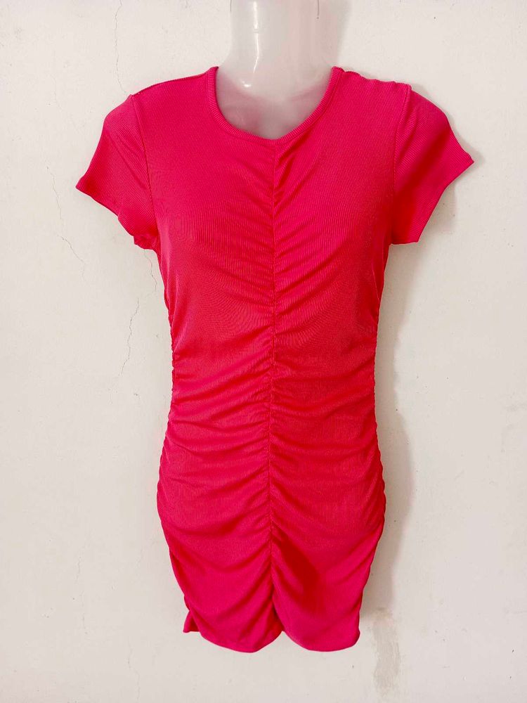 Pink Bodycon Mini Dress