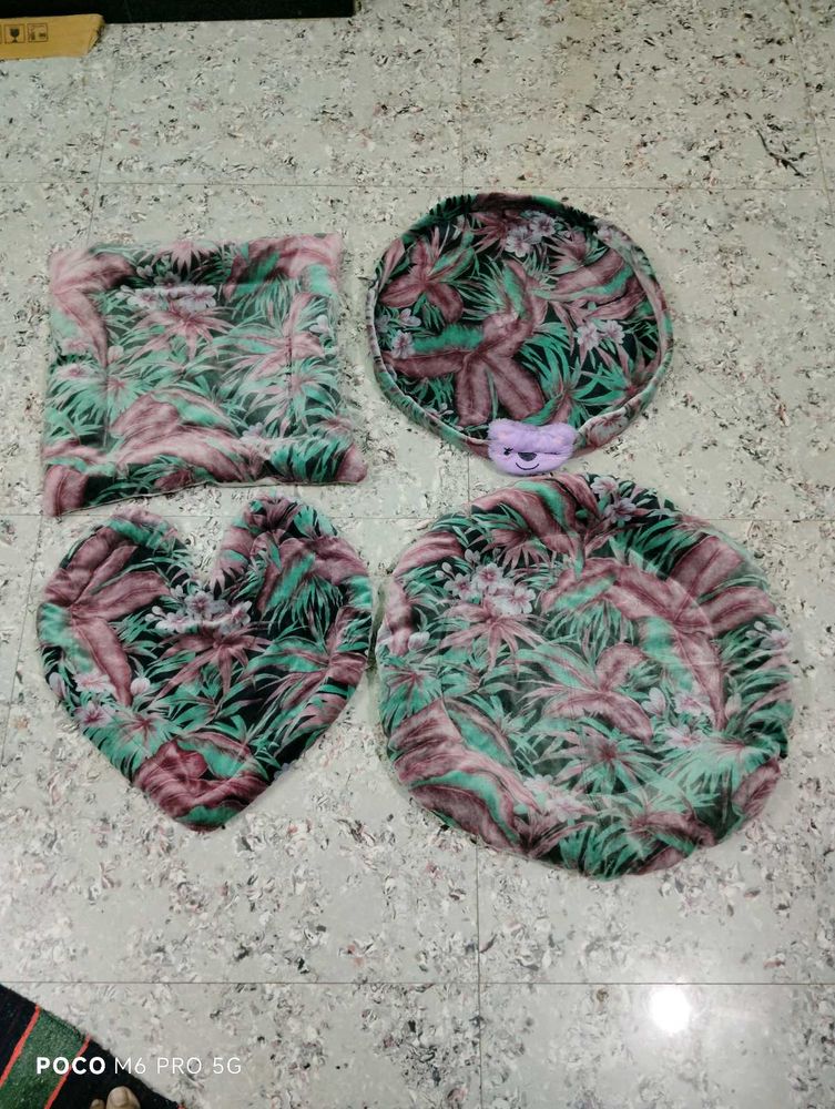 Cute Pet Bed Set Velvet Febric