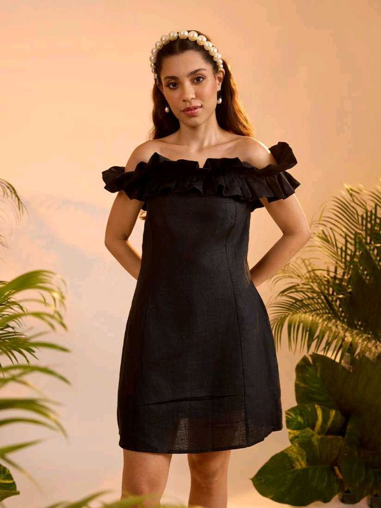 8156. CUTE BLACK MINI BODYCON