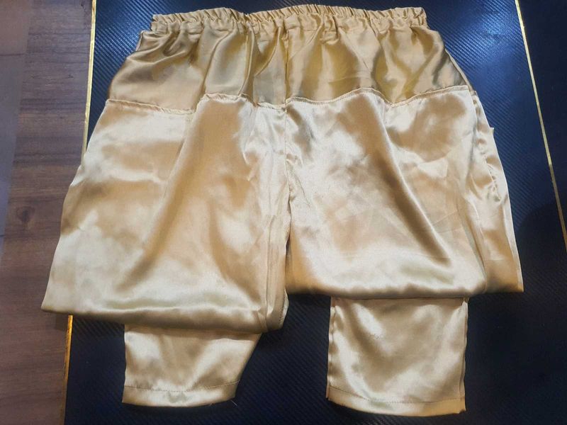 Satin Cream Pallazo