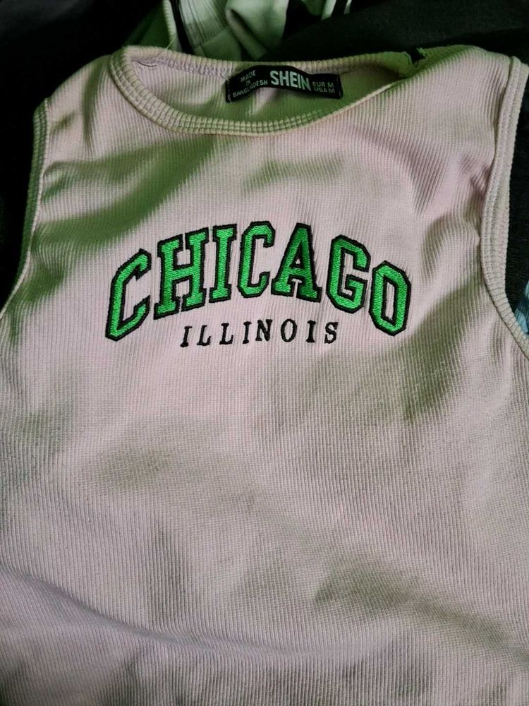 Shein Chicago Graphic Top