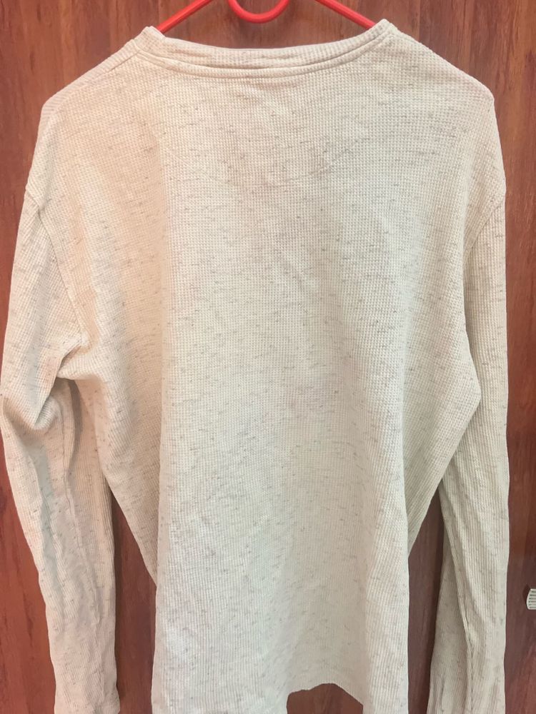 Beige Long Sleeve T-Shirt