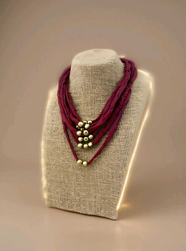 Beautiful Handmade Textile Necklace