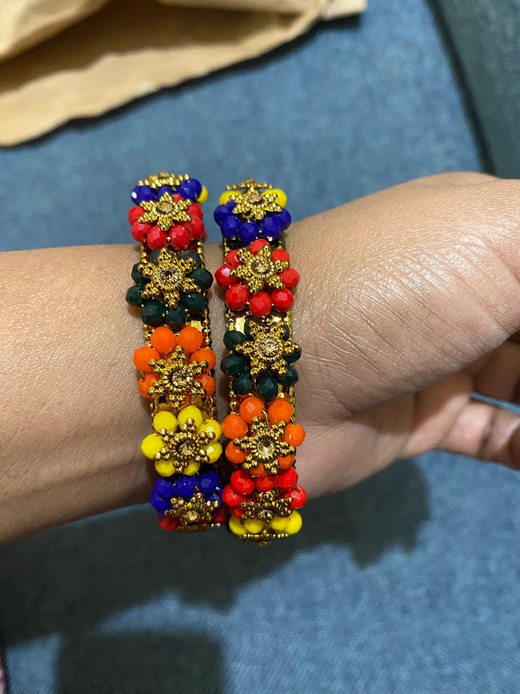 Metal Colourful Bangles
