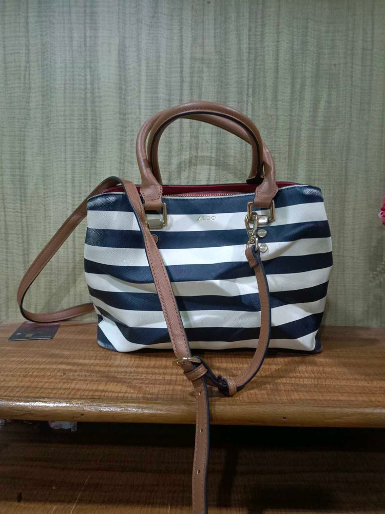 Aldo Striped Handbag