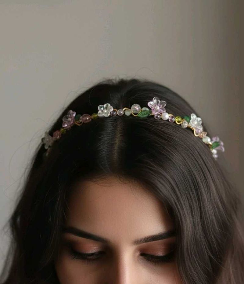 handmade Fairycore y2k Beaded tiara