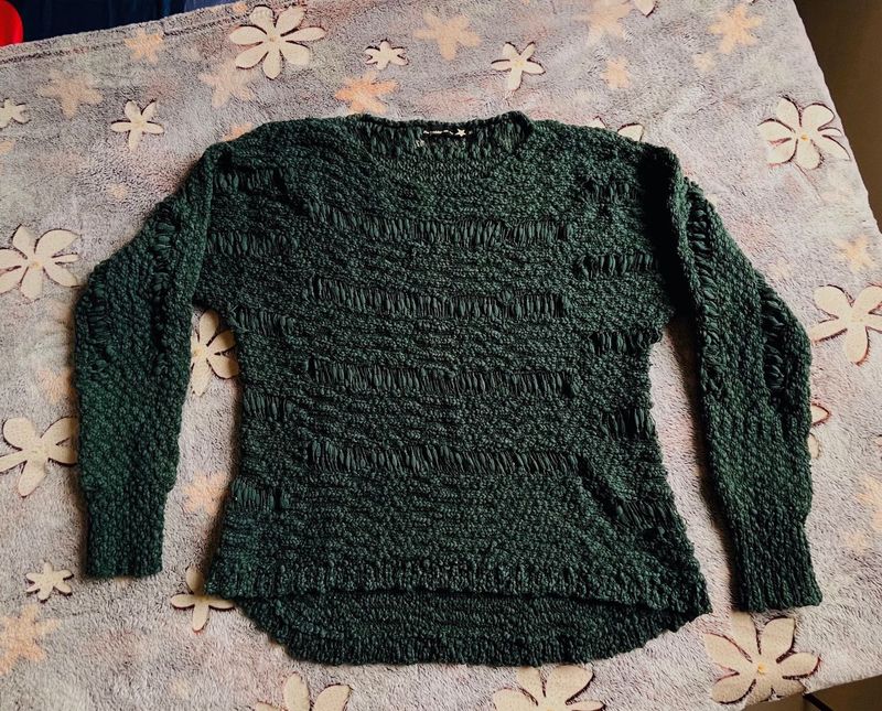 Soft Mesh Woolen Sweatshirt(unused)