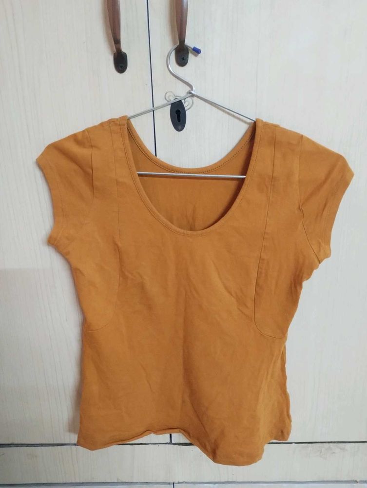 Mustard Casual Top