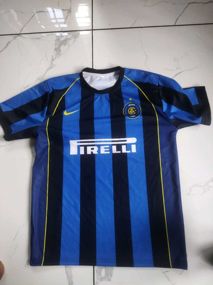 Blue Striped Jersey T-Shirt