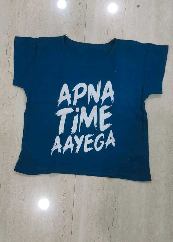 Blue &#39;Apna Time Aayega&#39; Tee