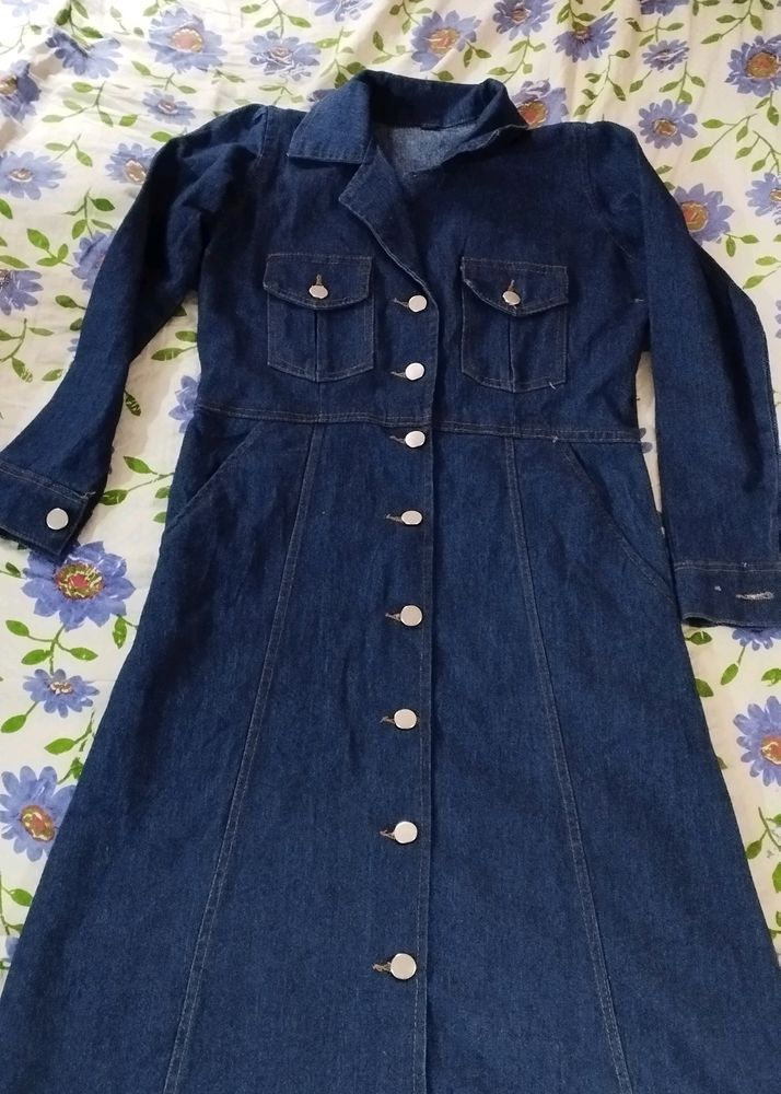 Denim Dress 👗 Good Quality