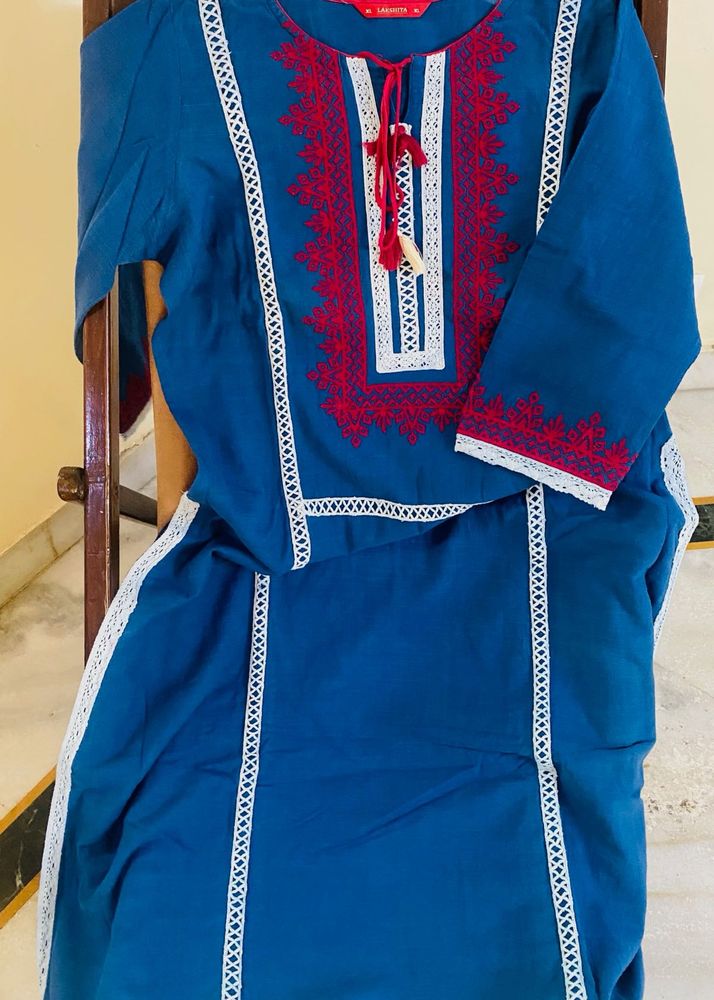 Elegant Blue Kurta Set