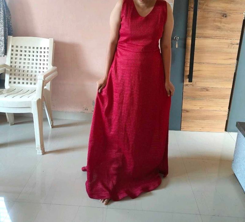 Red Sparkle Sleeveless Formal Dress