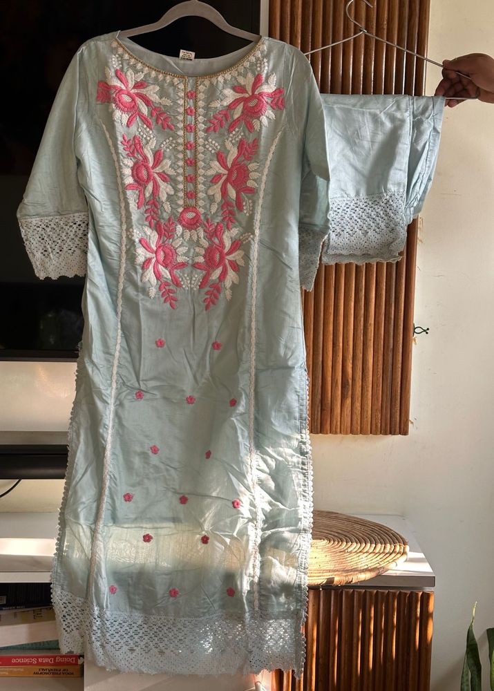 Elegant Embroidered Kurta Set